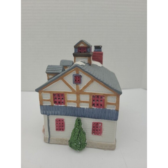 Lemax Dickensvale Black Crow Antiques Shop Porcelain Lighted Christmas House - Picture 4 of 11